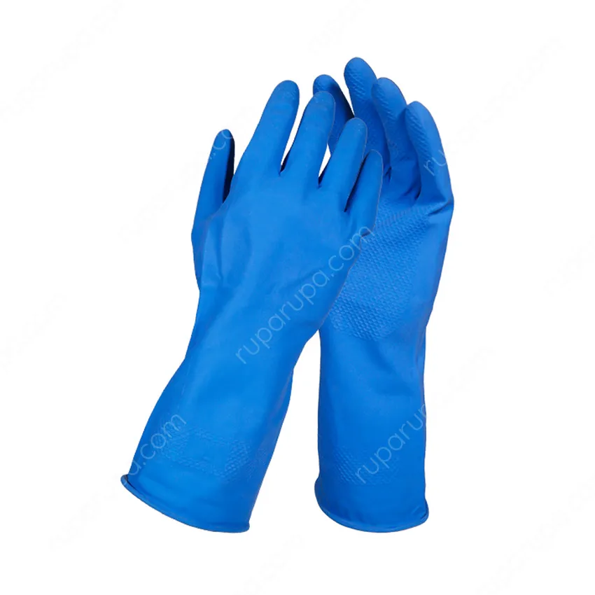 Sarung Tangan Pengaman Kerja Latex Ukuran L Biru Krisbow