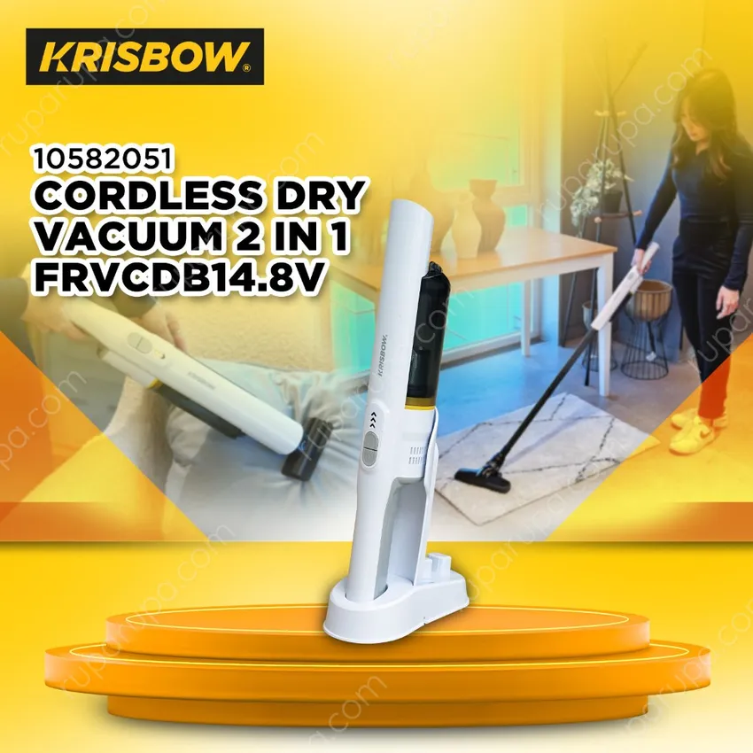 Dry Vacuum Cleaner Cordless 2 In 1 Krisbow Frvcdb14.8v