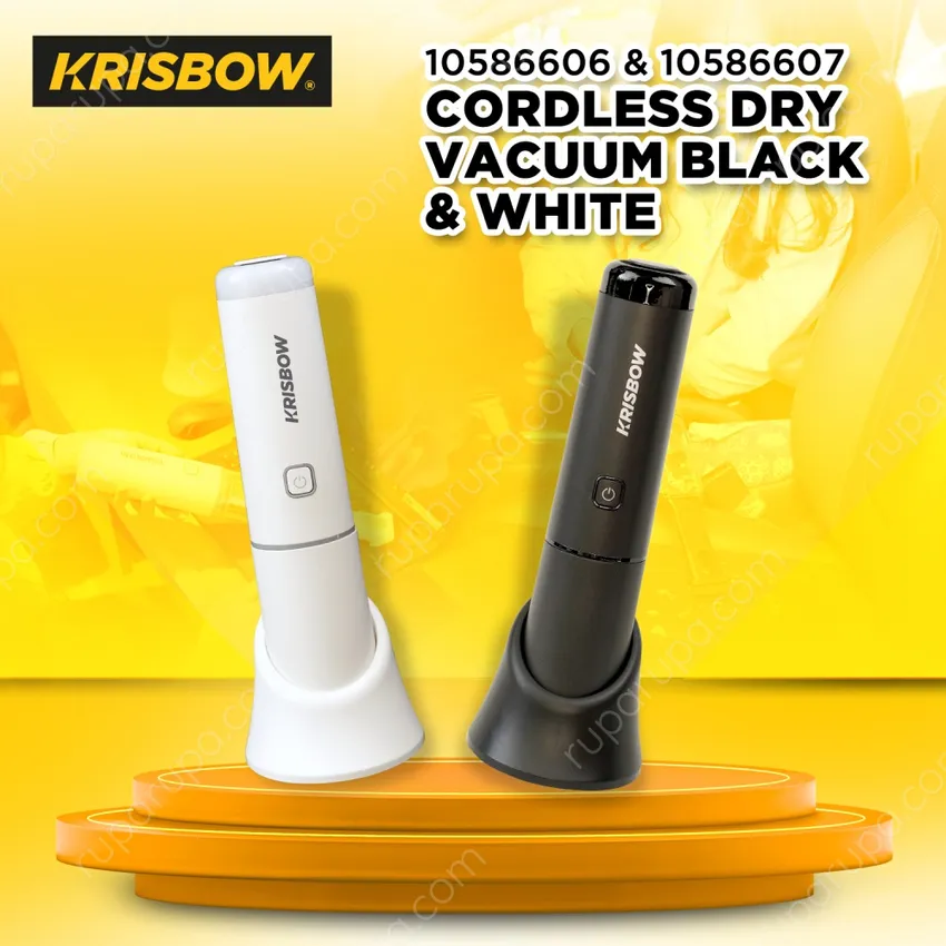 Krisbow Vacuum Cleaner Dry Cordless Hitam 65 Watt