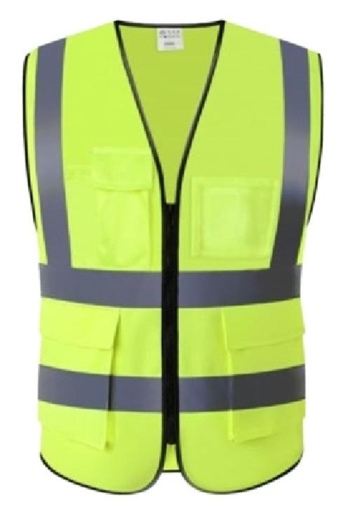 Safety Vest with Pocket Green Krisbow SRSV10