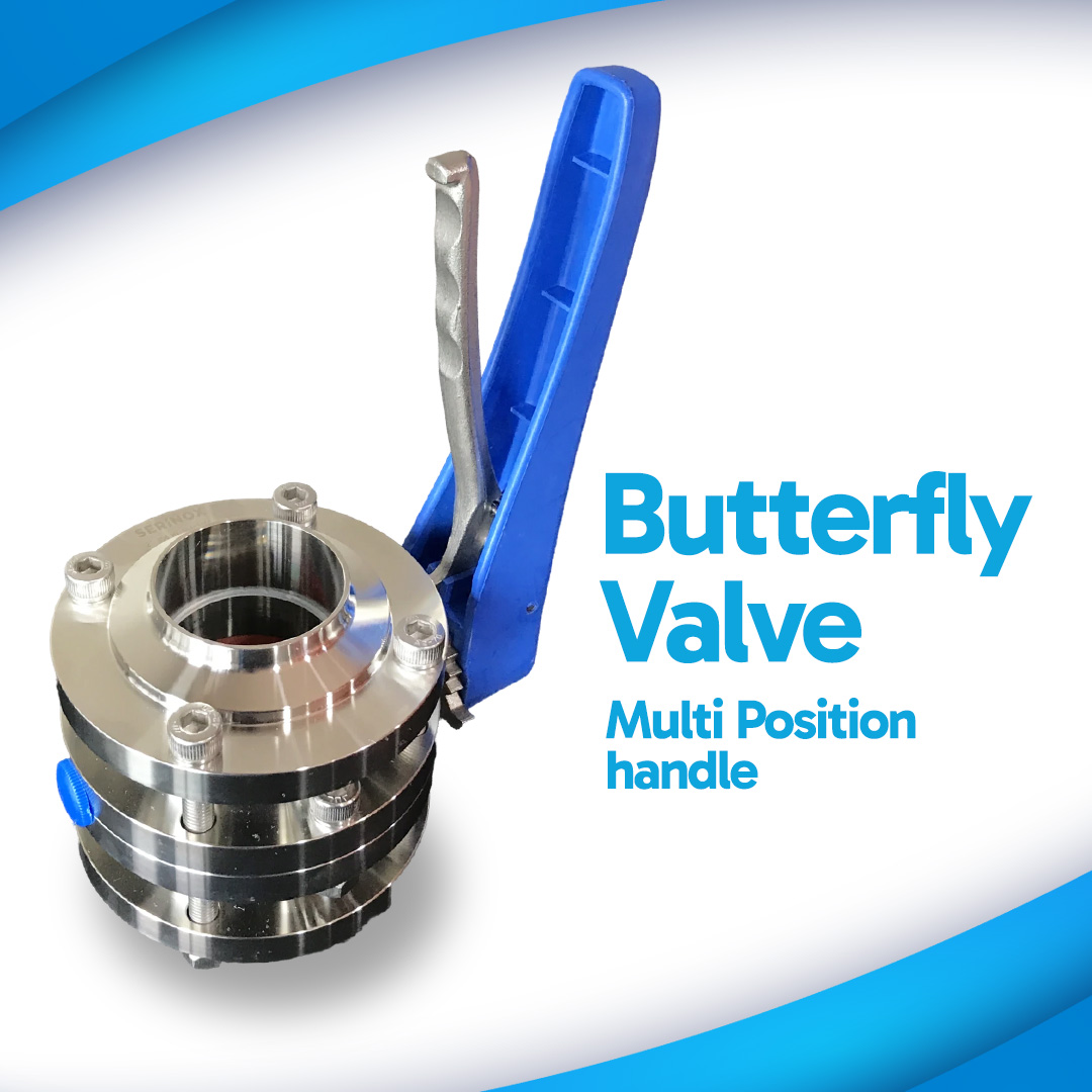 Butterfly Valve Welded End Sanitary 3PC Serinox