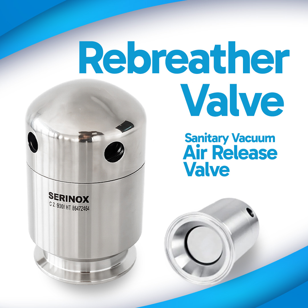 Rebreather Valve Sanitary Vacuum Air Release Valve Serinox