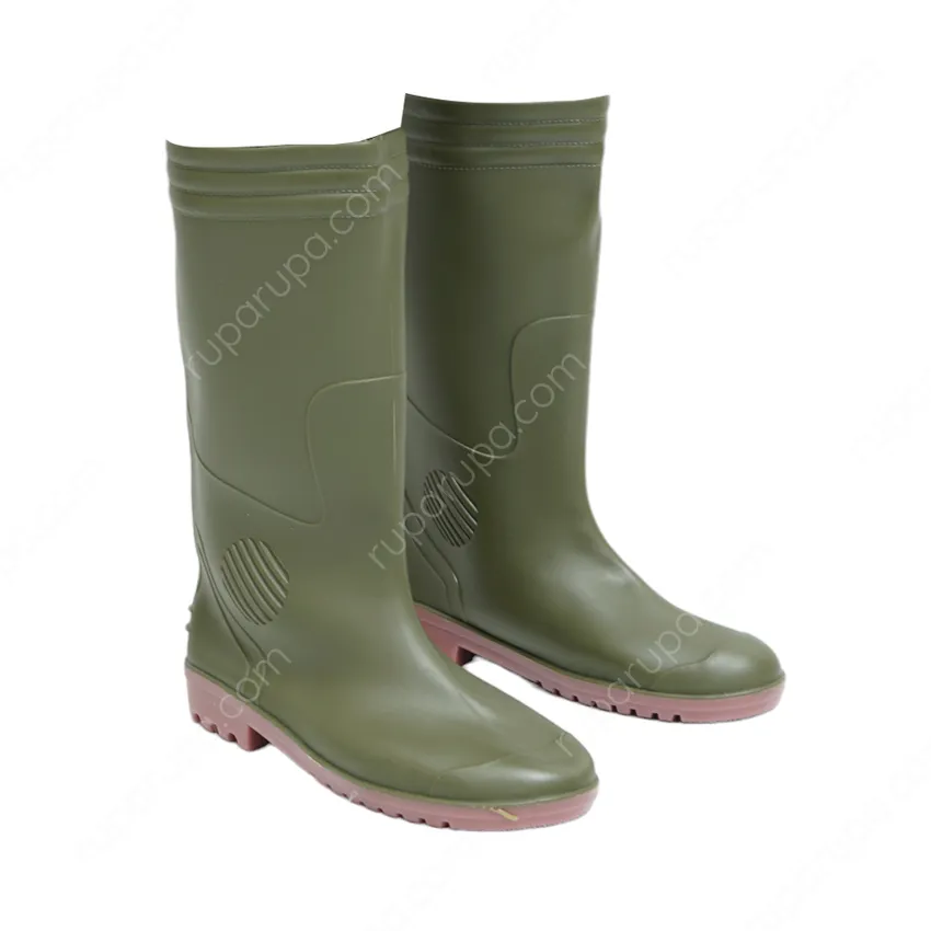 Sepatu Boots Pengaman Ukuran 43 Hijau Krisbow Srsb50k3l