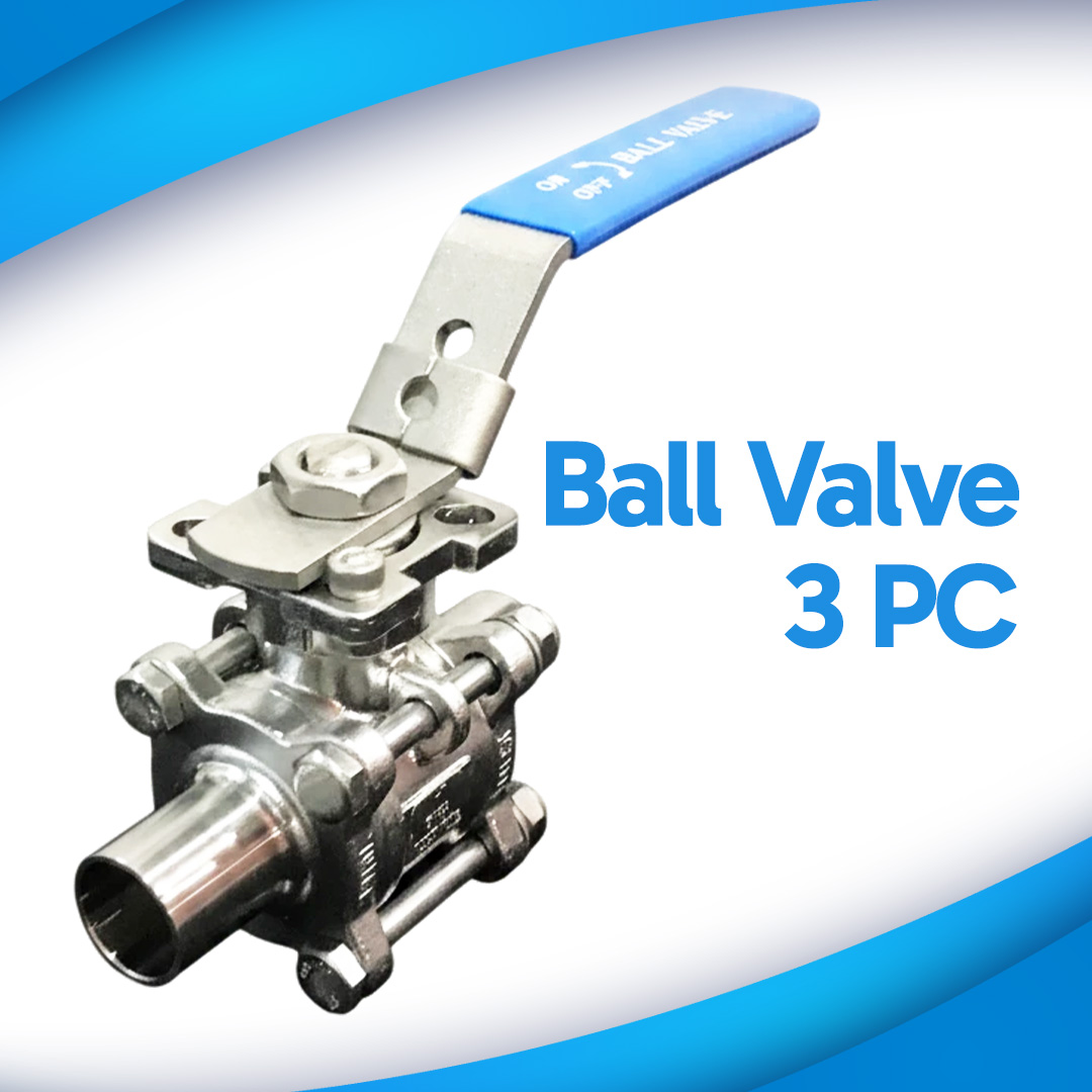 Ball Valve Stainless Steel 3PC Serinox