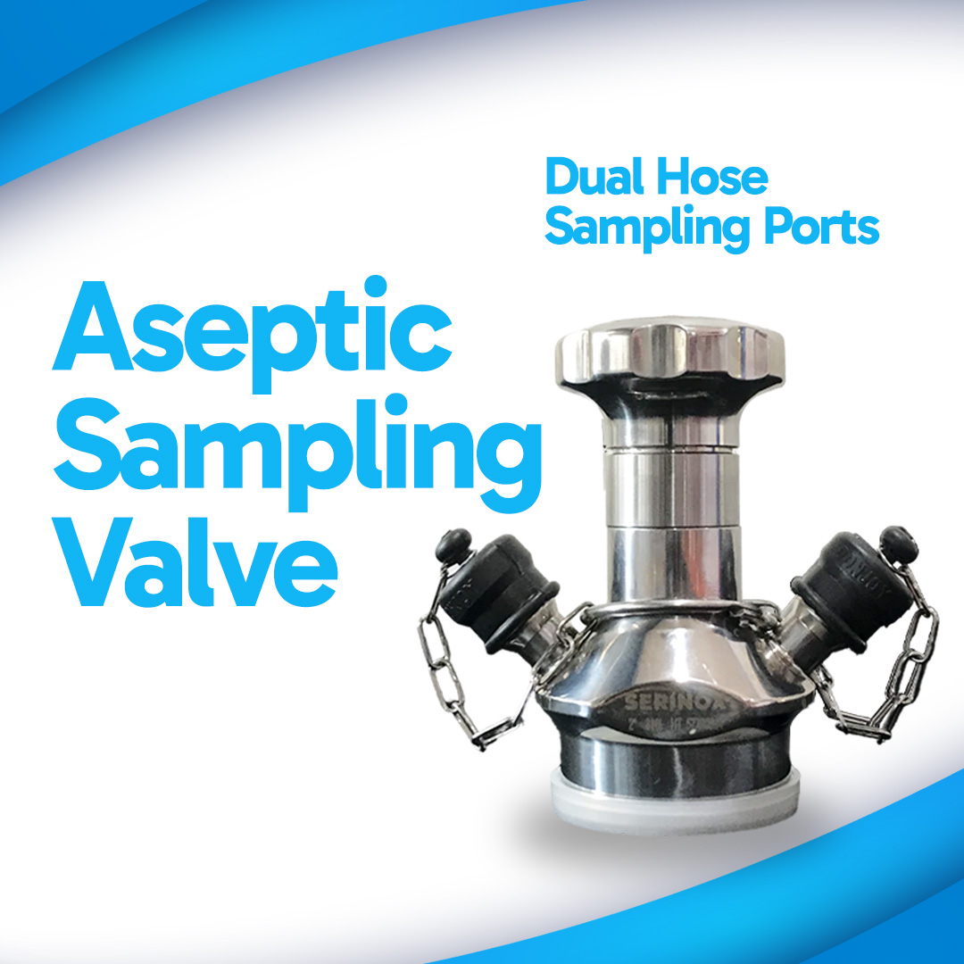 IMG_7173 Sanitary Aseptic Sampling Valve Dual Hose Sampling Ports Serinox