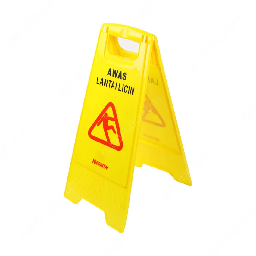 Floor Sign Awas Lantai Licin Kuning Krisbow