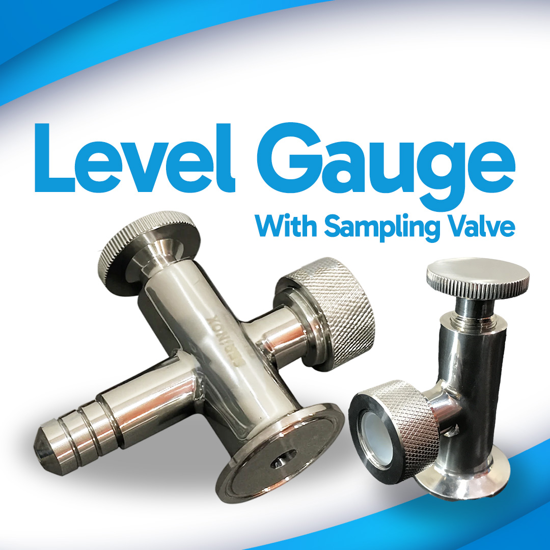 cov Level Gauge with Sampling Valve Serinox