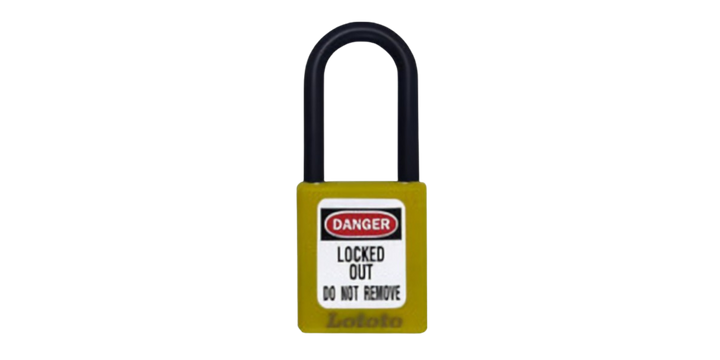 Keyed Differ Shackle Length 38 Mm Safety Padlock Lototo L406YLW