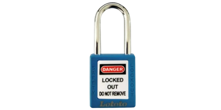 Safety Padlock Keyed Differ Shackle Length 38 Mm Lototo L410BLU