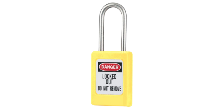 Keyed Differ Charting System Safety Padlock Shackle Length 38 Mm Lototo LS31YLW