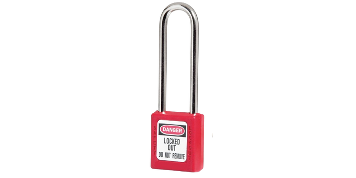Safety Padlock Keyed Differ Charting System Shackle Length 76 Mm Lototo L410LTRED