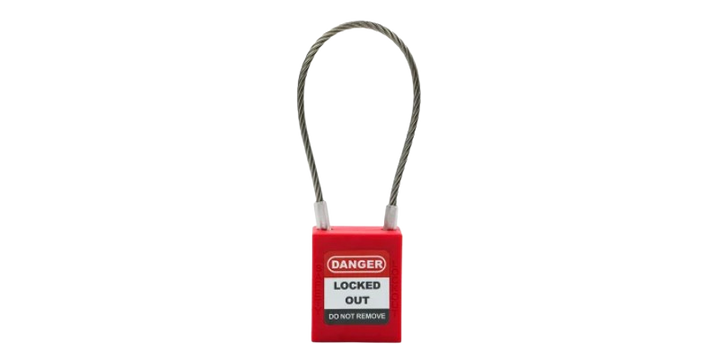 Cable Shackle Master & Different Safety Padlock LOTOTO LS410MKRED