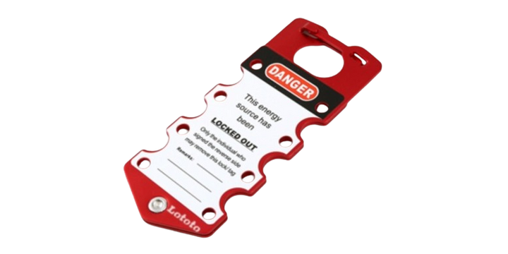 Safety Lockout Tagout Labeled Snap-On-Hasp Lototo L427