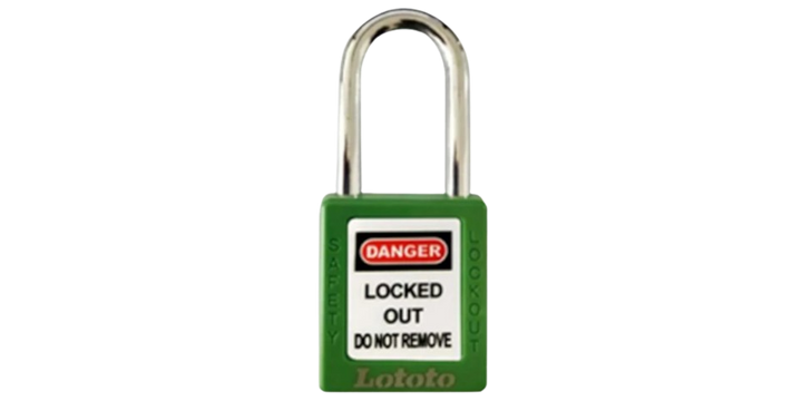 Master Key and Keyed Alike-Different Safety Padlock Lototo L410MKGRN