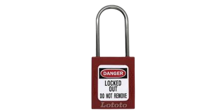 Safety Padlock Keyed Differ Shackle Length 38 Mm Lototo L410BRN