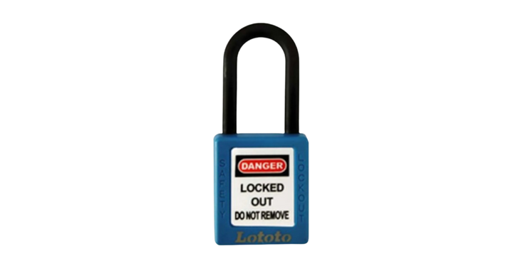 Safety Padlock Keyed Differ Shackle Length 38 Mm Lototo L406BLU