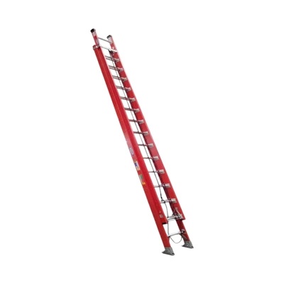 Tangga Ekstensi Fiberglass 32 Step Merah 9.6 Meter Werner D6232-2As
