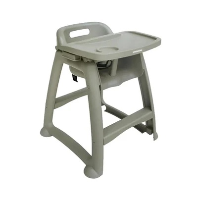 10545330_1 Kursi Makan Bayi Dengan Tray Adjustable Abu-Abu Krisbow Mrbc-Gr